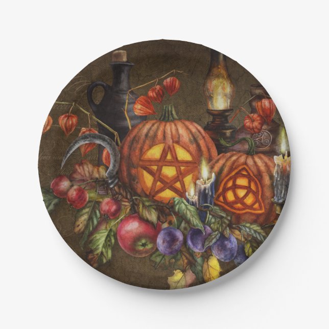 Assiettes En Carton Magie Thanksgiving (Devant)