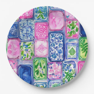 Assiettes En Carton Mahjong