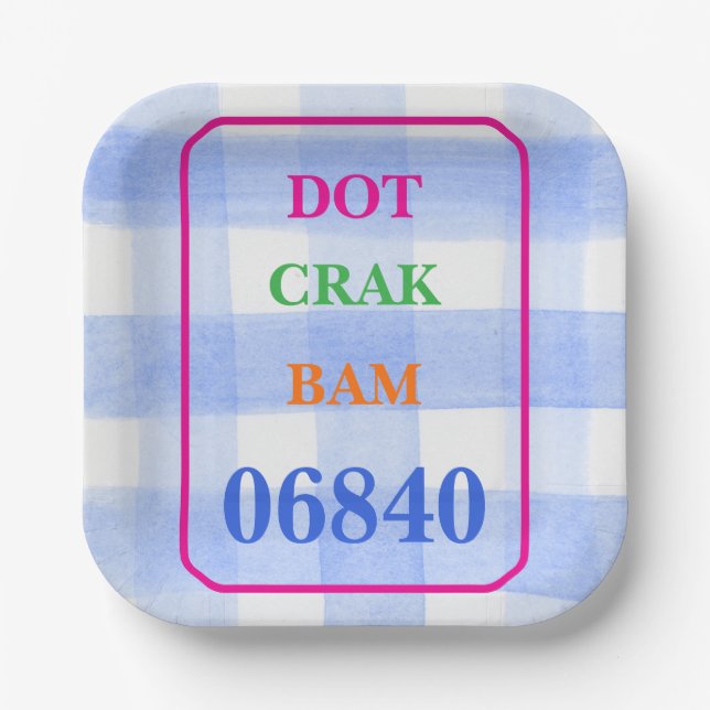 Assiettes En Carton Mahjong Dot Crak Bam (Recto)