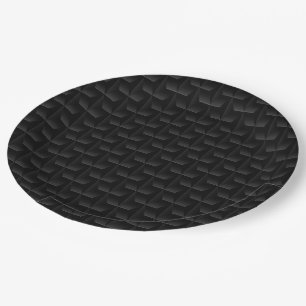 Assiettes En Carton Maillage 3D noir