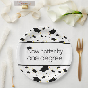 Assiettes En Carton Maintenant Hotter By One Degree avec plaque Arriè
