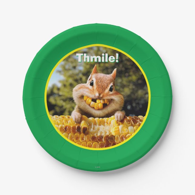 Assiettes En Carton Maïs de Chipmunk (Devant)