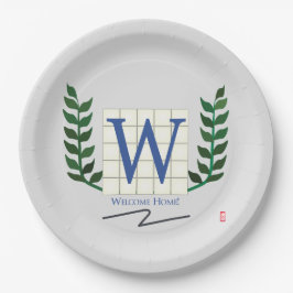 Assiettes En Carton Maison bienvenue