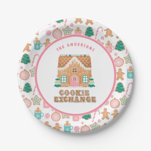 Assiettes En Carton Maison de pain d'épices   Cookie Exchange Personna