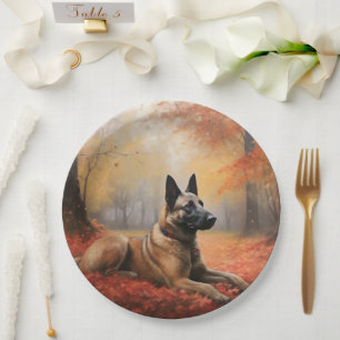 Assiettes En Carton Malinoi belge en automne Leaves Fall Inspire