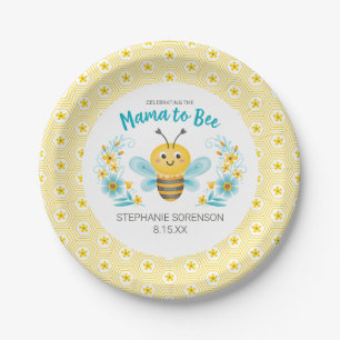 Assiettes En Carton Mama mignonne au Baby shower