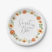 Mama to Bee Plaques de papier Baby shower