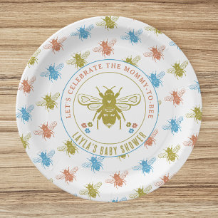 Assiettes En Carton Maman to Bee Baby shower