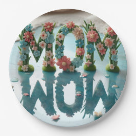 Assiettes En Carton Maman Wow Ornate Floral
