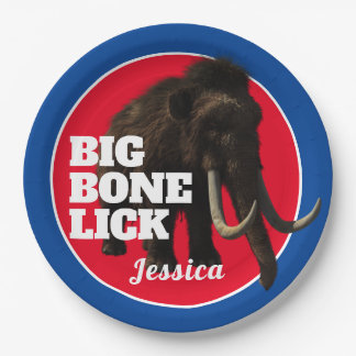 Assiettes En Carton Mammoth et Big Bone Lick  