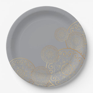 Assiettes En Carton Mandala 49 de luxe