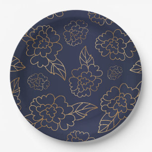 Assiettes En Carton Mandala Fleur 1