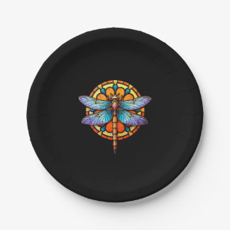 Assiettes En Carton Mandala Libellule Lumineuse Géométrie Sacrée Spiri