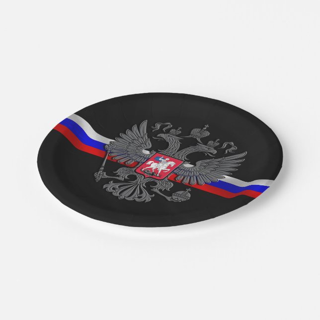 Assiettes En Carton Manteau des bras russe (Angle)