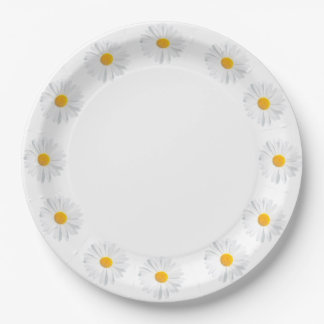 Assiettes En Carton marais blanc