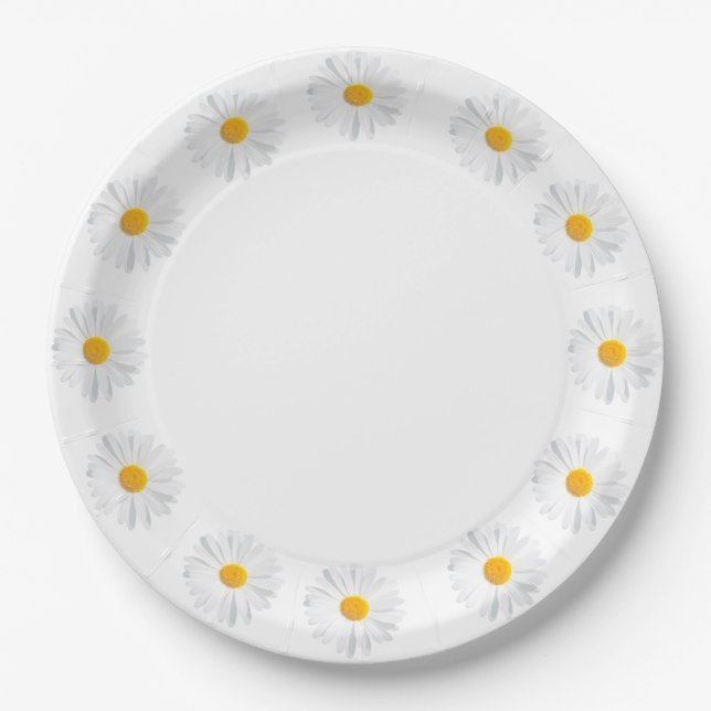 Assiettes En Carton marais blanc (Devant)