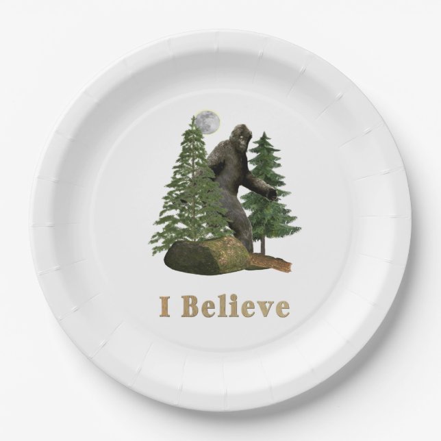 Assiettes En Carton Marchandises Bigfoot (Devant)