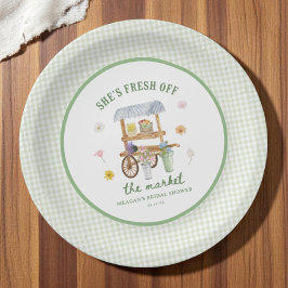 Assiettes En Carton Marché aux fleurs Frais débarqués Baby Shower