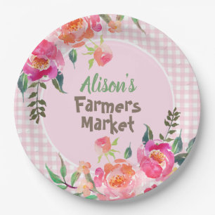 Assiettes En Carton marché d'agriculteurs