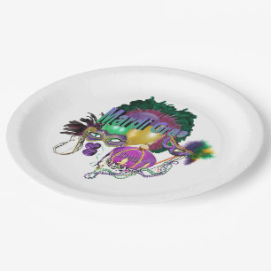 Assiettes En Carton Mardi Gras