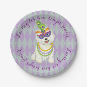 Assiettes En Carton Mardi Gras Westie