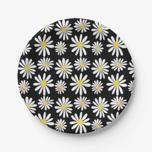 Assiettes En Carton Marguerites Super rétro Marguerite de printemps Bo