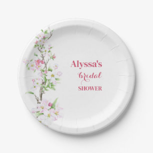 Assiettes En Carton Mariage Apple Blossom Personnalisé