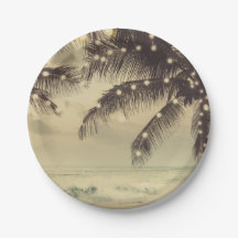 Mariage Arbres Palmiers Lumières Océan Plage Vinta