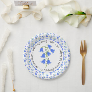 Assiettes En Carton Mariage aux jacinthes des bois