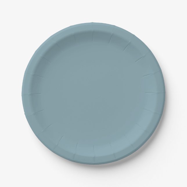 Assiettes En Carton Mariage bleu (Devant)