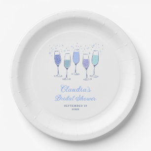 Assiettes En Carton Mariage civil Champagne Something Blue