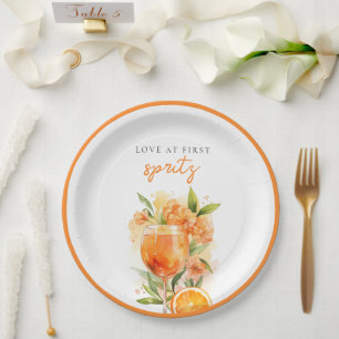 Assiettes En Carton Mariage coup de foudre Bridal Shower