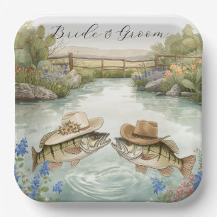 Assiettes En Carton Mariage de pêche au Texas