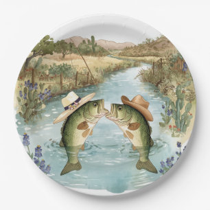 Assiettes En Carton Mariage de pêche au Texas
