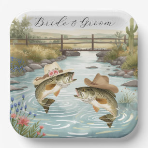 Assiettes En Carton Mariage de pêche au Texas