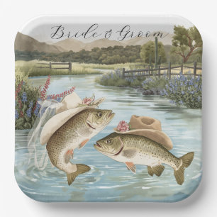 Assiettes En Carton Mariage de pêche au Texas