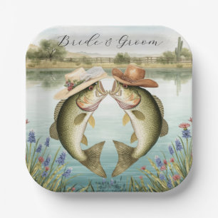 Assiettes En Carton Mariage de pêche au Texas