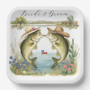 Assiettes En Carton Mariage de pêche au Texas