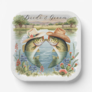 Assiettes En Carton Mariage de pêche au Texas