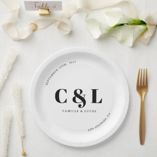 Assiettes En Carton Mariage élégant et tendance