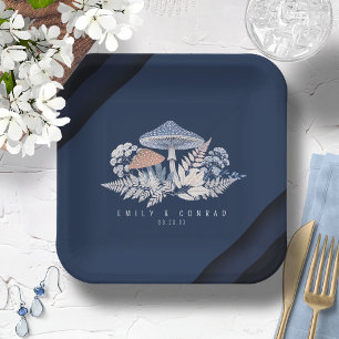 Assiettes En Carton Mariage Motif sauvage et capricieux ID1110