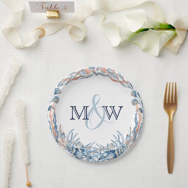 Assiettes En Carton Mariage Nautique Serrurier (Mariage)