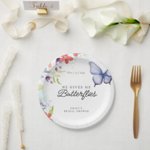 Assiettes En Carton Mariage papillonnesque : Il me donne des papillons
