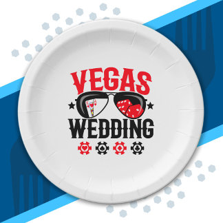 Assiettes En Carton Mariés à Las Vegas - Groupe de Mariage à Vegas