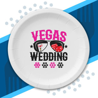Assiettes En Carton Mariés à Las Vegas - Groupe de Mariage à Vegas