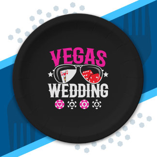 Assiettes En Carton Mariés à Las Vegas - Groupe de Mariage à Vegas