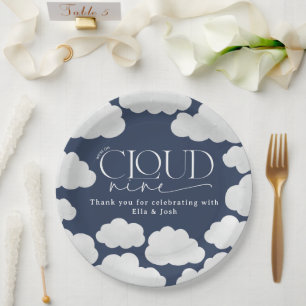 Assiettes En Carton Marine Blue nuage neuf douche moderne design