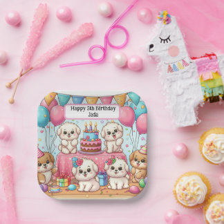 Assiettes En Carton Marionnette Fun Anniversaire Plates personnalisabl