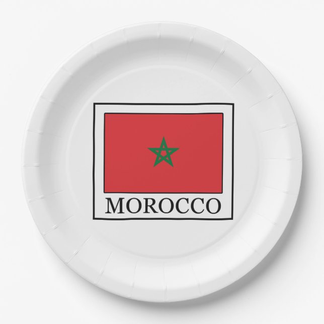 Assiettes En Carton Maroc (Devant)