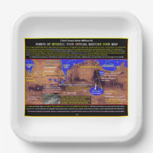 Assiettes En Carton Mars Points D'Intérêt